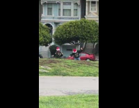 Man and woman Christmas sweater tiktok dance