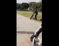 Collab BitchMP - Cop falls off scooter college campus