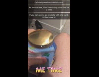 Collab BitchMP - Nutella gold cover squeezed open 