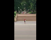 Green dress lady twirls steps tote bag