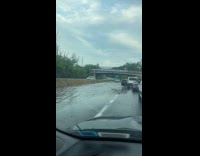 Submitter shows flooding on highway