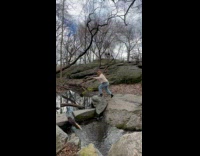 Collab winy - Guys look at woman crossing some rocks