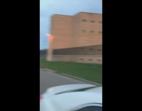 Guy on top of car harassing inmates