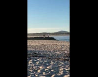 Man rap music video at the beach