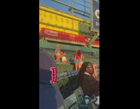 Group of girls did some photoshoot at the bleachers