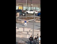 Collab WINY - Fashionable Man Dances on Park while Friend Records