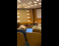 Woman in crop top danced inside the classroom Part 2