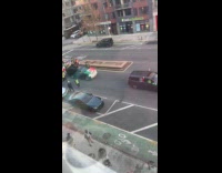 People singing wears green Mexican flag parade