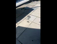 Time lapse wet spots on stone plate dries