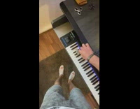 Guy uses wrench hold down keyboard key