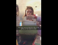 Collab AFV - Girl hair stuck in mixer 2860094