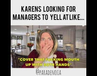 Red cardigan guy karen repeats where 