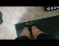 Man Turns Both Feet Backwards While Facing Forward