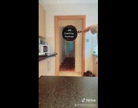 Girl runs into frying pan freeze frame 