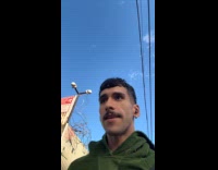 Security system warns man walking near restricted area