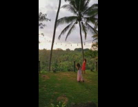 Woman photo shoot forest