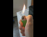 Guy green lighter spark fire flame 