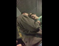 Lady Squeezes a Packet of Lotion onto Friend