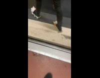 Collab Subway Creatures - Man wearing fish slippers 