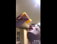 Collab BitchIG2 - Guy eats entire yellow jello cup