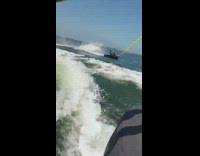 Person on inflatable raft falls off fail 