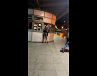 Guy decides to have a random dance off in the night