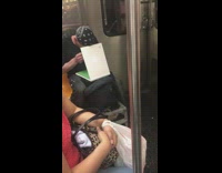 Collab Subway Creatures - Guy black bandana snorts line of cocaine on green white book with a straw