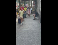 Woman wear shirt with body in bikini print design