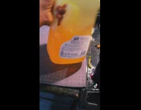 Guy cooking mistakes soap for oil