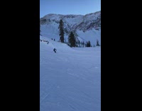 Man skis and a backflip but failed
