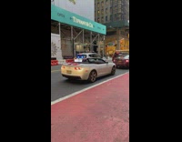 Sports car plays Scottish music