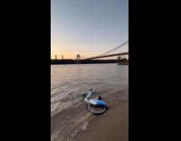 Collab WINY - Citibike left on the riverbank near bridge