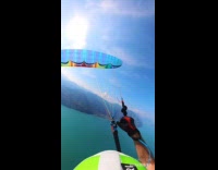 Collab SendItOfficiall - Man paragliding does multiple flips 