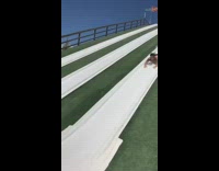 Collab Kook Of The Day - going down slide with mexican flag bellyflop