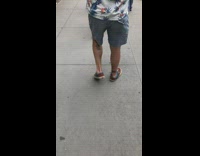 Guy has tattoo on back of calf that says Rose All Day