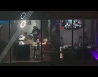 Man cut hair barber apartment building tiktok banner