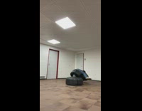 Girl gets smacked by punching bag 