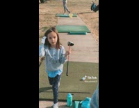 Collab Clips mpugc - Dad records daughter little golf swing fail
