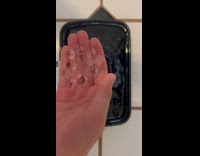 Clear water beads in the black container Part 1