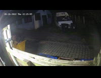 Man on bicycle falls after digging through dumpster 