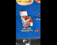 Submitter shows diet coke fridgarette photo menu
