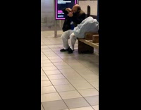 Smoking out of a coca cola can bong