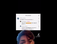 Guy with hand over mouth comment screenshot 