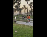 Collab IITW - Two Men Record Workout Video at Beach 