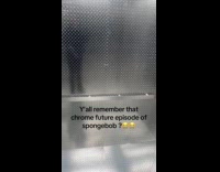 Man gets on all chrome elevator