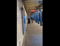 Collab WINY - Elderly Man Kicks Trash Bin Repeatedly in Subway