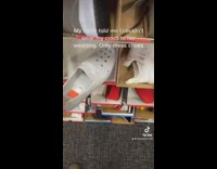 Guy buys dress shoe white crocs 
