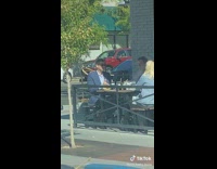 Guy narrating man in sunglasses and blue suit large business