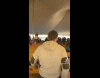 Tourists amused with diving inside corn crib 