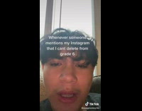 Guy shows picture from his Instagram in sixth grade